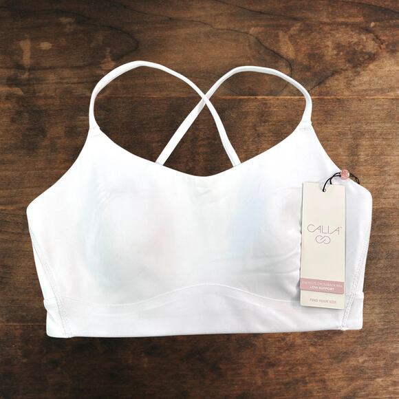 Calia Energize Strappy Sports Bra | White | Size M | NWT - Picture 1 of 8